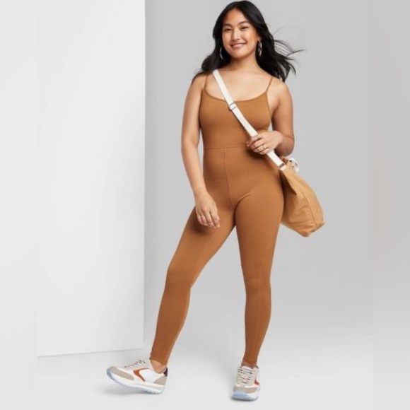 wild fable ribbed sleeveless jumpsuit - Picture 3 of 9